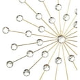 thumbnail image 3 of Wall Decor Bling 3D,Wall Art Hanging Rhinestone Decor,Home Decorative for Living Room, Home, Bedroom,Kitchen, Gold White, Diameter 44.5cm, 3 of 15