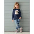 thumbnail image 2 of Owl With A Bow Long Sleeve Toddler -Image by Shutterstock,  4 Toddler, 2 of 4