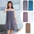 thumbnail image 1 of MTBLYS Toalla tipo bata para mujer, suave y secante, para spa | Cubrebaño ajustable de largo completo para playa y piscina | Toalla tipo bata de poliéster de 53.1 x 30.1 pulgadas | 4 piezas, 1 of 9