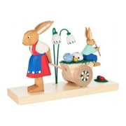 Alexander Taron Dregeno Easter Figurine - Rabbit Mother with Cart
