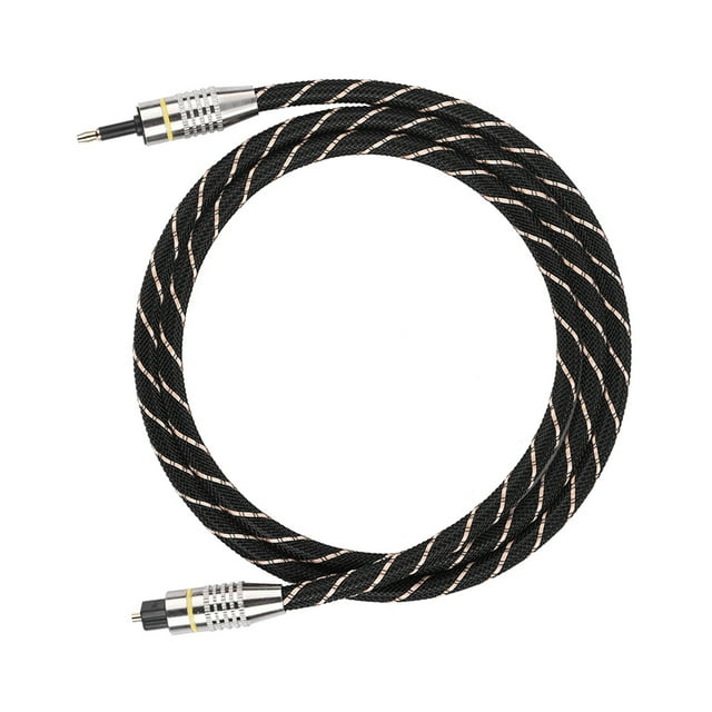 Cable Toslink Macho A Macho, Toslink A Mini Enchufe Cable De Audio Digital De Fibra óptica De 3,5mm Conector Chapado En Oro SPDIF Redondo