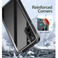 thumbnail image 4 of Dexnor Compatible with Samsung Galaxy S21 Plus Case with Screen Protector Electroplated Frame Clear Back Cover Rugged 360 Full Body Protective Shockproof Heavy Duty Bumper,Black, 4 of 7