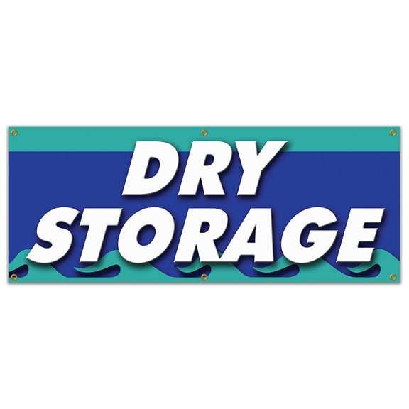 72" DRY STORAGE BANNER SIGN self weatherized waterproof protected monthly secure