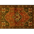 thumbnail image 1 of Ahgly Company Machine Washable Indoor Rectangle Persian Yellow Traditional Area Rugs, 5' x 8', 1 of 4