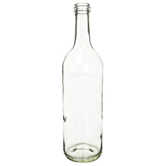 750 ml Clear Glass Claret/Bordeaux Bottles, 12 per case