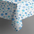 thumbnail image 5 of Blue Christmas Snowflake Pattern Rectangle Tablecloth 60"x120",Waterproof Polyester Rectangle Table Cloth, Wipeable Spillproof Polyester Tablecloth for Dining, Camping, Indoor and Outdoor, 5 of 6