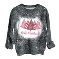 thumbnail image 1 of Qertyioot Sweat-Shirt Décontracté de Noël pour Femmes, Manches Longues Col Rond Imprimé Ample, 1 of 2
