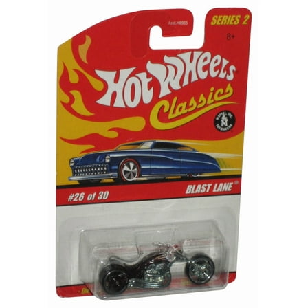 Hot Wheels Classics Series 2 (2005) Purple Blast Lane Motorcycle Bike Toy 26/30