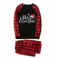 thumbnail image 6 of iHapHap Matching Family Christmas Pajamas Red Plaid Santa Hat Sleepwear Set, 2-3T-Kid, 6 of 6