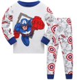 thumbnail image 1 of Conjuntos de Pijamas de dinosaurio de Navidad para niños de 3 a 8 años, ropa de dormir a rayas, Pijamas de Papá Noel para bebés, 1 of 4
