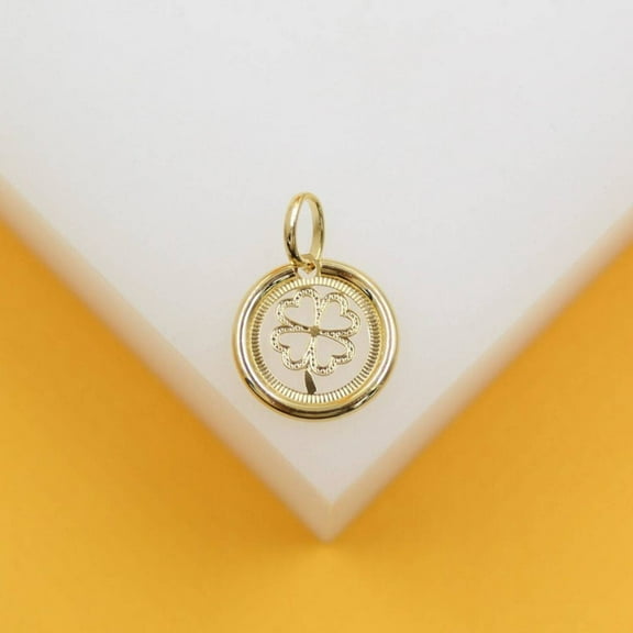 18k Gold Filled Clover Leaf Pendant
