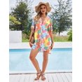 thumbnail image 4 of Ekouaer Bathing Suit Cover Up for Women V Neck Button Down Swimsuit Coverup Beach Dress Shirt, 4 of 6
