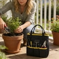 thumbnail image 4 of Garden Tool Bag, Gardening Tool Organizer Tote with Multiple Pockets Heavy Duty Garden Tool Storage Bag Portable Yard Work Handbag without Tools, 4 of 6