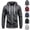 Dark Gray, variant on OIOLOYJM Zip Up Hoodie Men Casual Long Sleeve Slim Fit Running Workout Hooded Sweatshirts Classic Basic Athletic Outdoor Dailywear Pockets