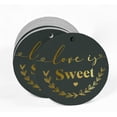 thumbnail image 2 of Inkdotpot Real Gold Foil Love Is Sweet Wedding Tags Favor Hang Paper Tags 100 Pieces, 2 of 7