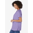 thumbnail image 3 of Woman Within Plus Size Perfect Short-Sleeve Keyhole Tee, 3 of 6