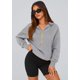 thumbnail image 3 of Buzo PRETTYGARDEN 2025 Otoño Hoodie Media Cierre XL Gris, 3 of 8