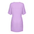 thumbnail image 5 of MEZZALL Women's Chiffon Shirt Dresses Summer Dresses Mid Length Loose Solid Color Short Sleeved Comfortable Loose Shirt Casual Business Shift Dress Versatile, 5 of 5