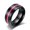 Black Pink, variant on 8mm Men's Black Wedding Bands Titanium Steel White/Green/Purple/Pink Ring