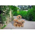 thumbnail image 3 of DurableDelights Outdoor Lawn Welcome Statue Golden Retriever Figurine with Three Puppies Polyresin 5.95 Inch, 3 of 8