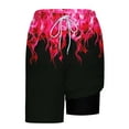thumbnail image 6 of Runfenguu Biker Shorts, Men'S Athletic Shorts Men Casual Fashion Print Shorts With Pockets Elastic Waist Beach Pants Cycling Shorts, 6 of 6