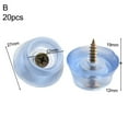 thumbnail image 1 of 20Pcs Chair Leg Mat Anti-Slip Feet For Pads Silicone Transparent For Sofa Chair Leg B, 1 of 9