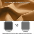 thumbnail image 6 of JOLUSERE 100% Organic Yarn-Dyed Cotton Duvet Cover Queen Set, 3 Pieces Cotton Bedding Duvet Cover,Ultra Soft & Fade Resistant,Caramel, 6 of 14