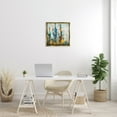 thumbnail image 2 of Stupell Industries Abstract Vibrant Cacti Silhouettes Landscape Painting Gold Floater Framed Canvas Art Print Wall Art, 25 x 25, 2 of 9