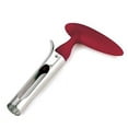 thumbnail image 3 of Apple Corer Lever Tool by BRIGHT KITCHEN Stainless Steel Pear Fruit Seed Remover Cherry Red Grip with Serrated Blade, 3 of 6