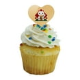 thumbnail image 5 of Cute Lucky Cat Maneki-Neko Heart Love Cupcake Picks Toppers Decoration Set of 6, 5 of 6