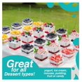 thumbnail image 5 of 2 oz Mini Dessert Cups With Spoons 400 Pcs | Serves 200 | Square Dessert Cups | Mousse Cups For Dessert | Pudding Cups | Great As Yogurt Cups, Jello Cups, Parfait Cups & Snack Cups, 5 of 7