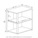 thumbnail image 2 of Mesa auxiliar Furinno Romain de madera compuesta negra y espresso de 2 niveles, 2 of 6