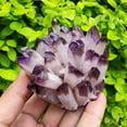 thumbnail image 4 of Healing Amethyst Citrine Green Phantom Cluster Crystal Stone Natural Clear Quartz Point Druzy Chakra Reiki Specimen Mineral Collection Decor Gift, 4 of 7