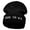 Black, variant on Born To Win Soccer Embroidered 12 Inch Long Knitted Beanie - Red OSFM