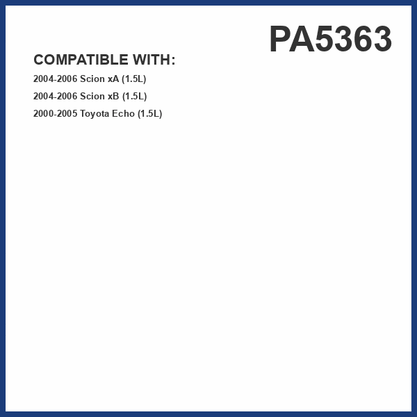 PG PA5363 Engine Air Filter | Fits 2004-2006 Scion xB, xA 1.5L; 2000-2005 Toyota Echo 1.5L