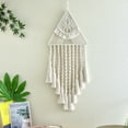 thumbnail image 4 of Visland Wall Tapestry&nbsp;Handcrafted&nbsp;DIY&nbsp;Iron Ring&nbsp;Bohemia Cotton Thread Macrame Dream Catcher&nbsp;Household Supplies&nbsp;, 4 of 8