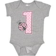 thumbnail image 3 of Inktastic Pink Ladybug 1st Birthday Girls Baby Bodysuit, 3 of 5