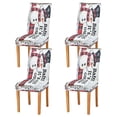 thumbnail image 2 of BZSMCE Chairs Slipcovers Dining Chair Covers Smiled Snowman Creative Pattern, 2 of 7