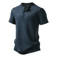 thumbnail image 2 of YDLCAFD Chemise de Printemps pour Hommes PoIo Confortable Ajustée à Manches Courtes, 2 of 4