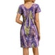 thumbnail image 5 of Vestido de Manga Corta para las Mujeres Color Bloqueo V-Cuello Glitter Envoltura Nalgas Vestido de Fiesta, Ligero para Verano Casual Y Eventos, 5 of 9