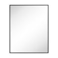 thumbnail image 2 of 24'' x 30'' Black Recessed and Surface Mount Bathroom Medicine Cabinet with Mirror Matt Black Square Cornered Metal Framed Rounded Rectangle Medicine Cabinet Mirror, 2 of 9