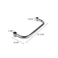 thumbnail image 2 of Excellante 21" carts extended handle, chrome, comes in each, 2 of 2