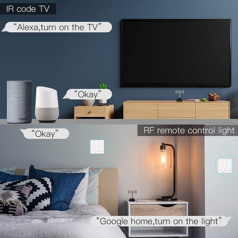 RF Universal IR Remote Controller – Voice & App Control For TV, STB, AC, Fans, 80K+ Device Database, Tuya/SmartLife