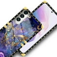thumbnail image 4 of FKBRCL4U Compatible with Samsung Galaxy S22 Plus Case, Glistening Golden Butterfly Vibrant Purple Blue Luxury Golden Decoration for Girl Women Soft TPU Shockproof Protective Hard PC Back, 4 of 7