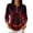 Multicolor, variant on LTTVQM Women's Blouses Merry Christmas Holiday 3/4 Sleeve Collared Half‑Button Polo Hanging Ornament Print Relaxed Daily Wear Shirts