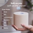 thumbnail image 4 of Unbleached Bamboo Toilet Paper Rolls - Eco-Friendly 3 Ply Toilet Tissue - 12 Long-Lasting Rolls - 360 Sheets/Roll - Organic, FSC Certified, Septic Safe TP - Lint-Free, PFAS-Free Bath Tissue, 4 of 5