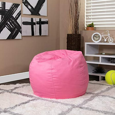 Flash Furniture Small Solid Light Pink Bean Bag Chair for Kids and ...