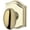 Lifetime Polished Brass, variant on Baldwin Pv.Ell.Tar Ellipse Privacy Door Knob - Brass