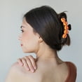 thumbnail image 2 of Unique Bargains 1 Pc Claw Clip Halloween Pumpkin Hair Clip for Women Black Orange, 2 of 5