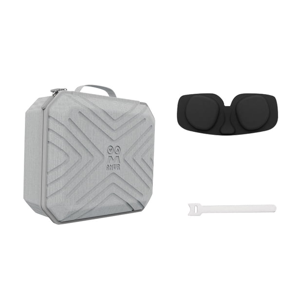 VR Gafas Bolsa de almacenamiento Cremallera Lente VR portátil Caja protectora Reemplazo para Oculus Quest 2, Gris Speravity EL001691-02